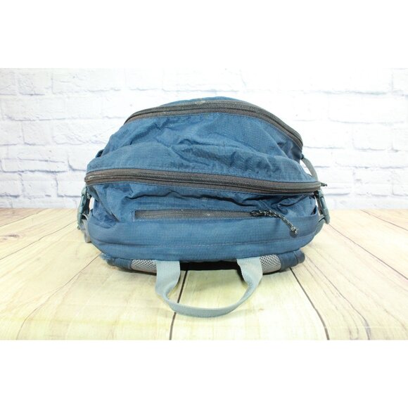 LL Bean Adult Carry Portable Locker Pack 42L School Hiking Pack Backpack Blue - Picture 5 of 16